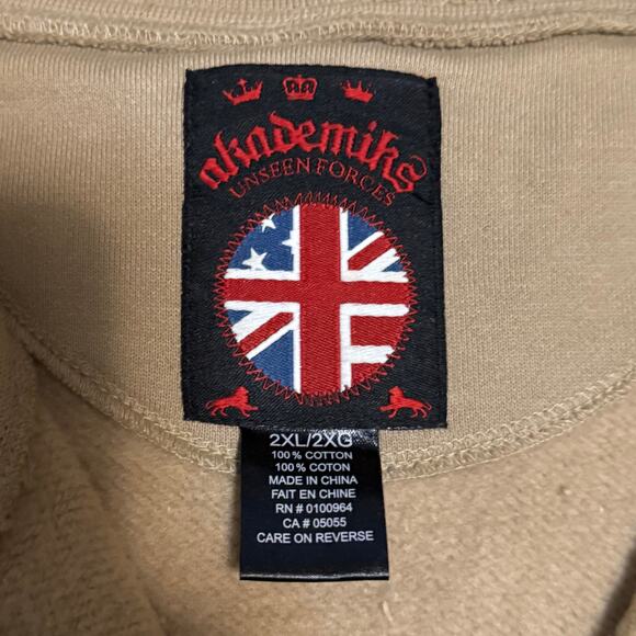 Vintage Akademiks Unseen Forces Full Zip Track Jacket Size 2XL Y2K - Picture 6 of 8